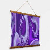 Tapisserie Suspendue Rêves arc-en-ciel à fleurs violettes (Angulaire)