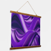 Tapisserie Suspendue Rêves arc-en-ciel à fleurs violettes (Angulaire)