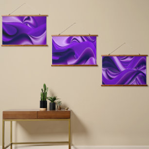 Tapisserie Suspendue Rêves arc-en-ciel à fleurs violettes