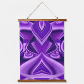 Tapisserie Suspendue Rêves arc-en-ciel à fleurs violettes (Recto)