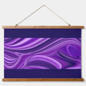 Tapisserie Suspendue Rêves arc-en-ciel à fleurs violettes (Devant)