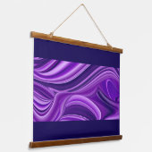 Tapisserie Suspendue Rêves arc-en-ciel à fleurs violettes (Angulaire)