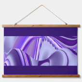 Tapisserie Suspendue Rêves arc-en-ciel à fleurs violettes (Devant)