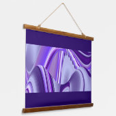 Tapisserie Suspendue Rêves arc-en-ciel à fleurs violettes (Angulaire)