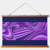 Tapisserie Suspendue Rêves arc-en-ciel à fleurs violettes (Devant)