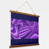 Tapisserie Suspendue Rêves arc-en-ciel à fleurs violettes (Angulaire)