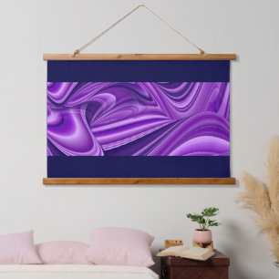 Tapisserie Suspendue Rêves arc-en-ciel à fleurs violettes
