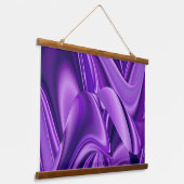 Tapisserie Suspendue Rêves arc-en-ciel à fleurs violettes (Angulaire)