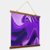 Tapisserie Suspendue Rêves arc-en-ciel à fleurs violettes (Angulaire)