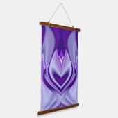 Tapisserie Suspendue Rêves arc-en-ciel à fleurs violettes (Angulaire)