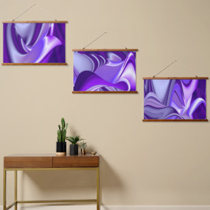 Tapisserie Suspendue Rêves arc-en-ciel à fleurs violettes