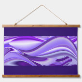 Tapisserie Suspendue Rêves arc-en-ciel à fleurs violettes (Devant)