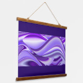 Tapisserie Suspendue Rêves arc-en-ciel à fleurs violettes (Angulaire)