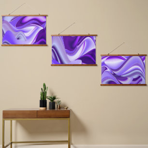 Tapisserie Suspendue Rêves arc-en-ciel à fleurs violettes