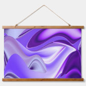 Tapisserie Suspendue Rêves arc-en-ciel à fleurs violettes (Recto)