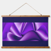 Tapisserie Suspendue Rêves arc-en-ciel à fleurs violettes (Devant)