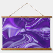 Tapisserie Suspendue Rêves arc-en-ciel à fleurs violettes (Devant)