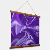 Tapisserie Suspendue Rêves arc-en-ciel à fleurs violettes (Angulaire)