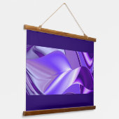 Tapisserie Suspendue Rêves arc-en-ciel à fleurs violettes (Angulaire)