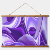 Tapisserie Suspendue Rêves arc-en-ciel à fleurs violettes (Recto)