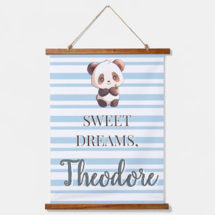 Tapisserie Suspendue Rêves doux de Panda mignon personnalisé
