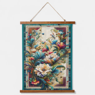 Tapisserie Suspendue Revêtement de surface Florales Bois Taché Tapisser
