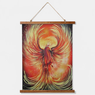 Tapisserie Suspendue Rising Phoenix Fire Bird Bold Flame Mythical