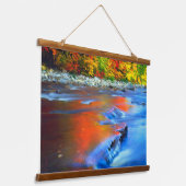 Tapisserie Suspendue Rivière Swift reflétant les couleurs de l'automne (Angulaire)