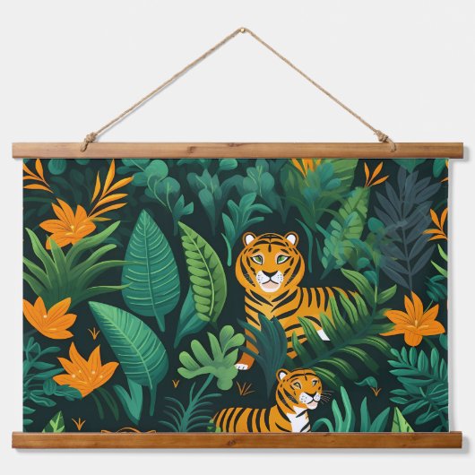 Tapisserie Suspendue Roar & Explore Rainforest Botanical (Devant)