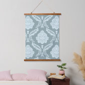 Tapisserie Suspendue Rococo Damask Lg Pattern Duck Egg Blue+Teal (Chambre à coucher)