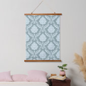 Tapisserie Suspendue Rococo Damask Pattern Duck Egg Blue+Teal (Chambre à coucher)