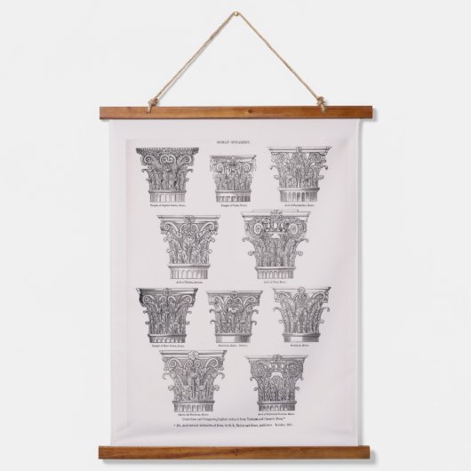 Tapisserie Suspendue Roman Capital Styles Classical Architecture (Recto)