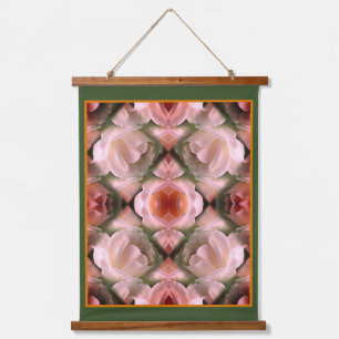 Tapisserie Suspendue Rose blanche florale Abstraite teintée