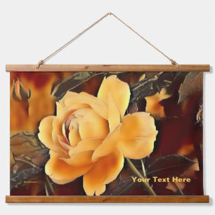 Tapisserie Suspendue Rose de flamme