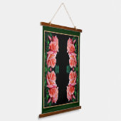 Tapisserie Suspendue Rose de pêche Trio Art Abstrait (Angulaire)