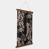 Tapisserie Suspendue Rose et vert doux d'inspiration baroque (Angulaire)