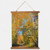 Tapisserie Suspendue Route rurale Automne Colonnes New Hampshire (Recto)