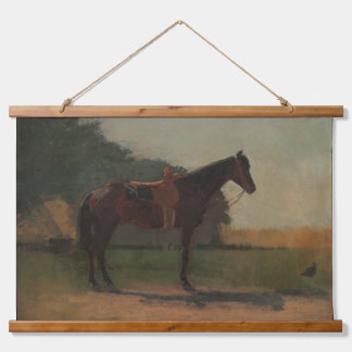 Tapisserie Suspendue "Saddle Horse in Farm Yard" par Winslow Homer