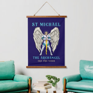 Tapisserie Suspendue Saint Michel Archange Prière Catholique