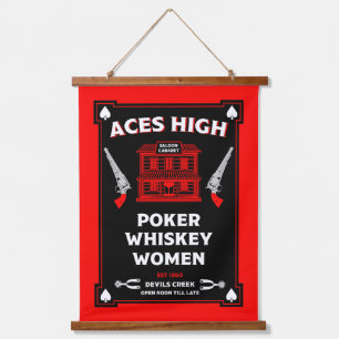 Tapisserie Suspendue Salon de la Frontière Américaine Cowboy