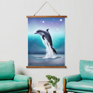 Tapisserie Suspendue Sauts de dauphins dans l'océan
