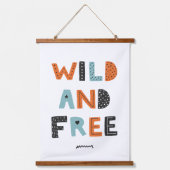 Tapisserie Suspendue Sauvage et libre | Lettres Doodle (Recto)