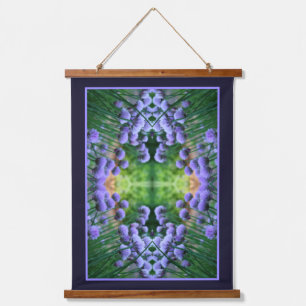 Tapisserie Suspendue Scallion violet Abstrait Allium Flowers Orton Art