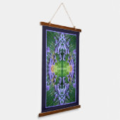 Tapisserie Suspendue Scallion violet Abstrait Allium Flowers Orton Art (Angulaire)