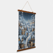 Tapisserie Suspendue Scène du village de Noël (Angulaire)