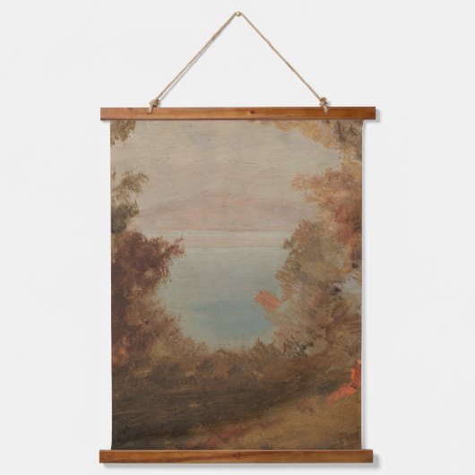 Tapisserie Suspendue Scène forestière En automne Hudson ou Maine 1860 A (Recto)
