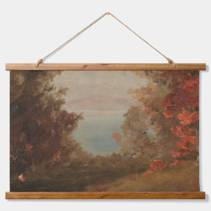 Tapisserie Suspendue Scène forestière En automne Hudson ou Maine 1860 A