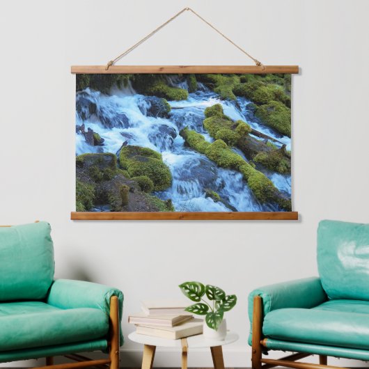 Tapisserie Suspendue Scenic Forest Waterfall Landscape (Salon)