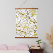 Tapisserie Suspendue Scribbles Abstraits - Brown de moutarde (Chambre à coucher)