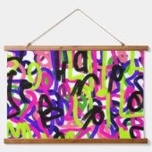 Tapisserie Suspendue Scribbles en couleurs (Devant)